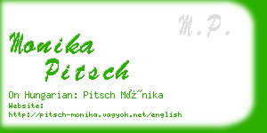 monika pitsch business card